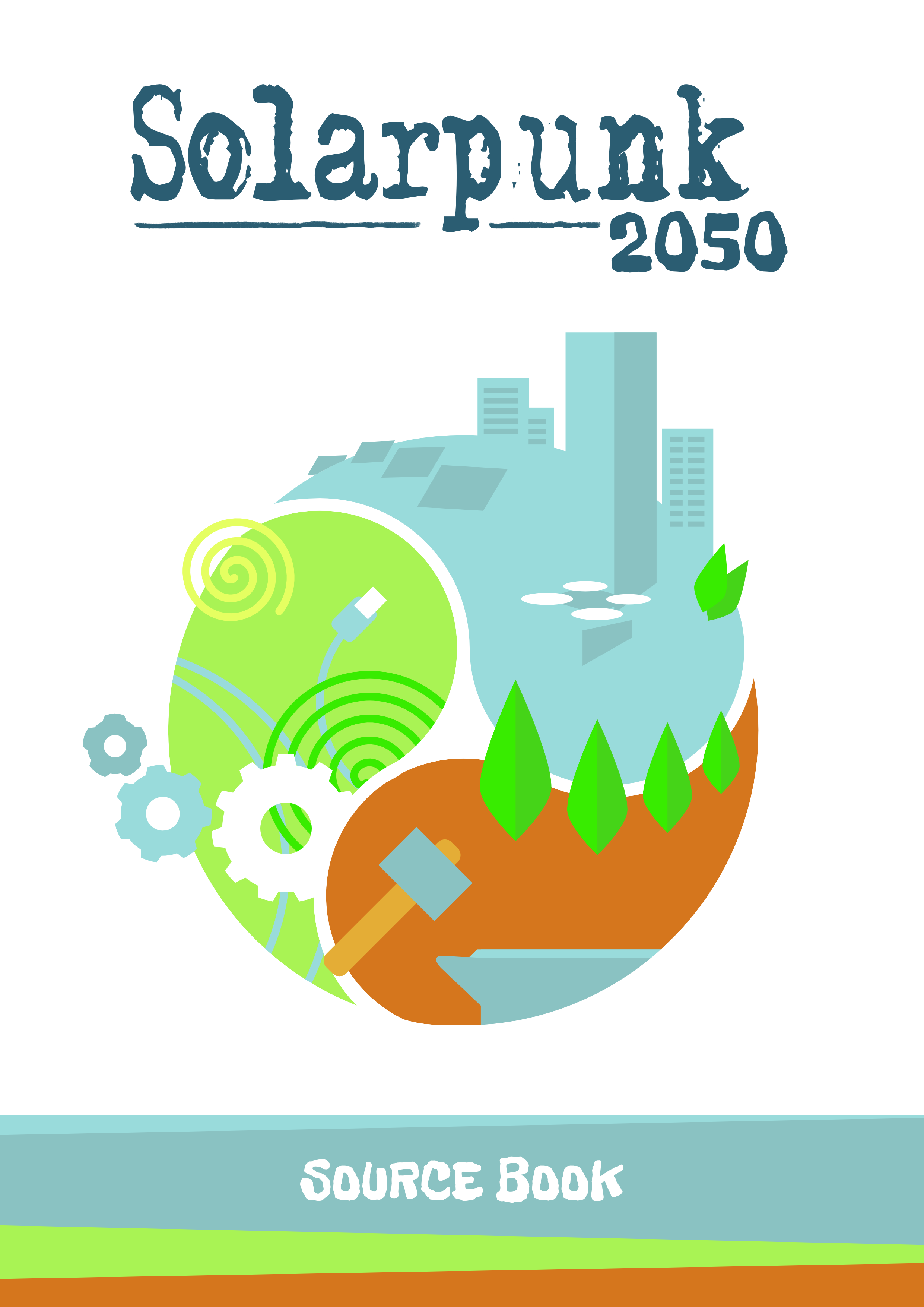 Cover of the Solarpunk 2050 RPG handbook